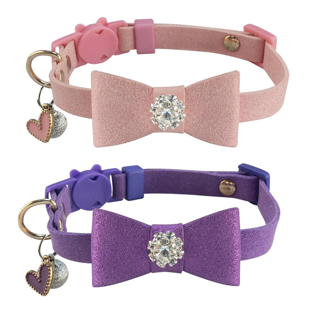 2 Pack Diamond Cat Collar