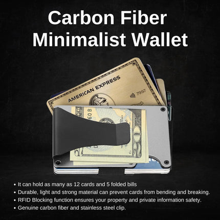 Slim Carbon Fiber Wallet for Men