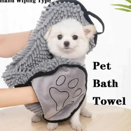 Quick-Dry Dog Bath Robe Towel