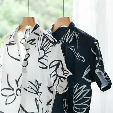 Men's Summer Printed Short Sleeve Shirt