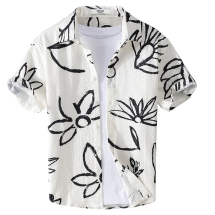 Men's Summer Printed Short Sleeve Shirt