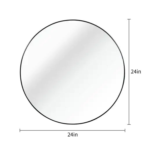 Metal Round Bathroom Mirror
