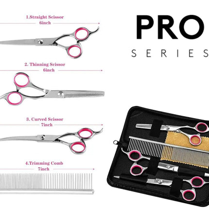 Pet Grooming Scissors Kit