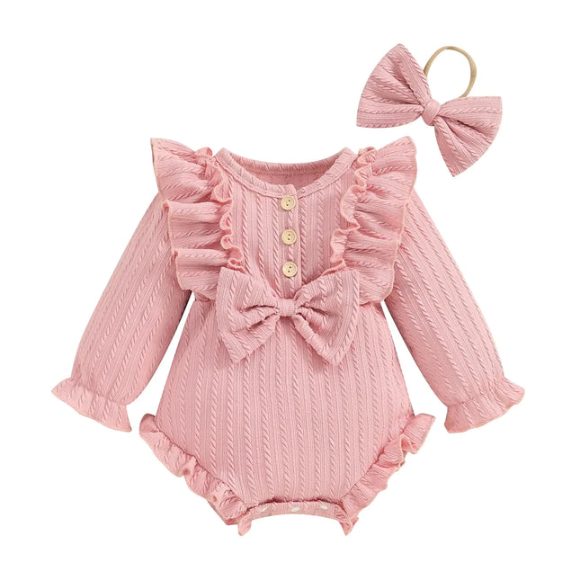 Baby Girls Autumn Ruffle Romper