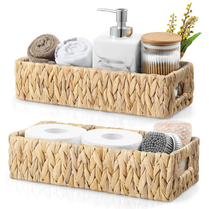 Wicker Bathroom Storage Baskets