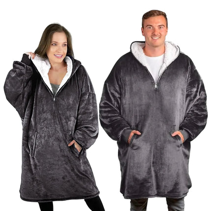 Oversized Fleece Blanket Hoodie