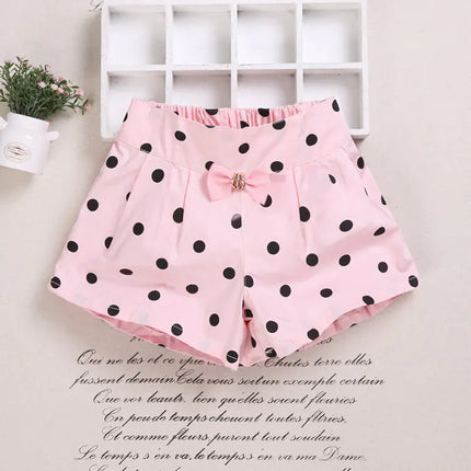 Summer Girls' Bowtie Casual Shorts