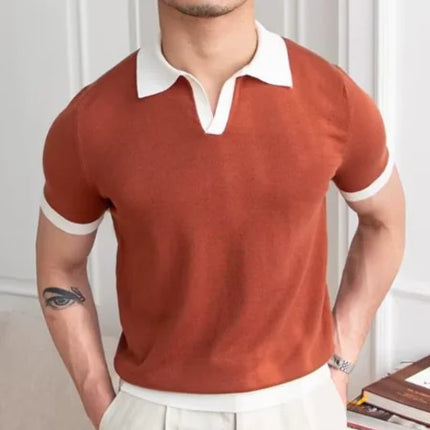 Summer Knit Polo Shirt