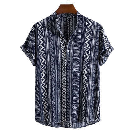 Men's Casual Rayon Short Sleeve Shirt
