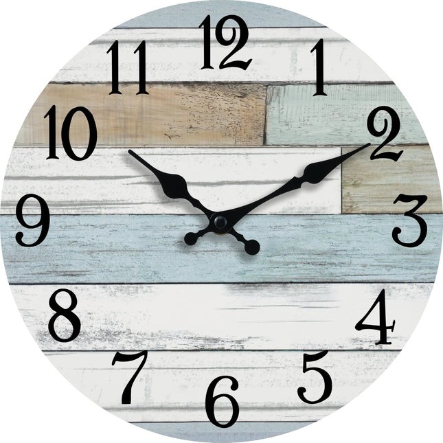 Silent Coastal-Style Wall Clock