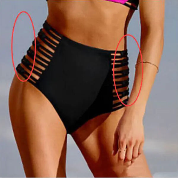 High-Waisted Multi-Rope Bikini Swimming Trunks