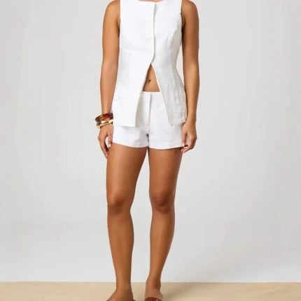 Cotton Linen Shorts