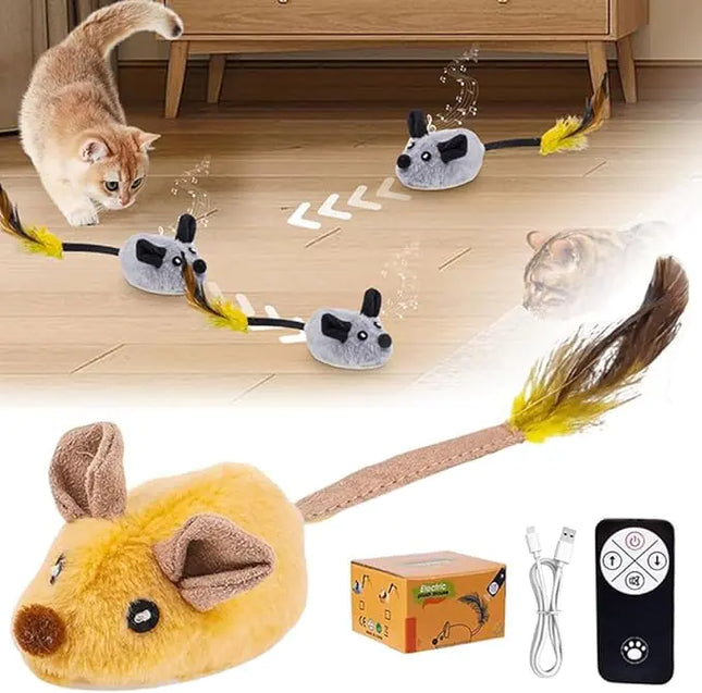 Interactive Moving Mouse Cat Toy