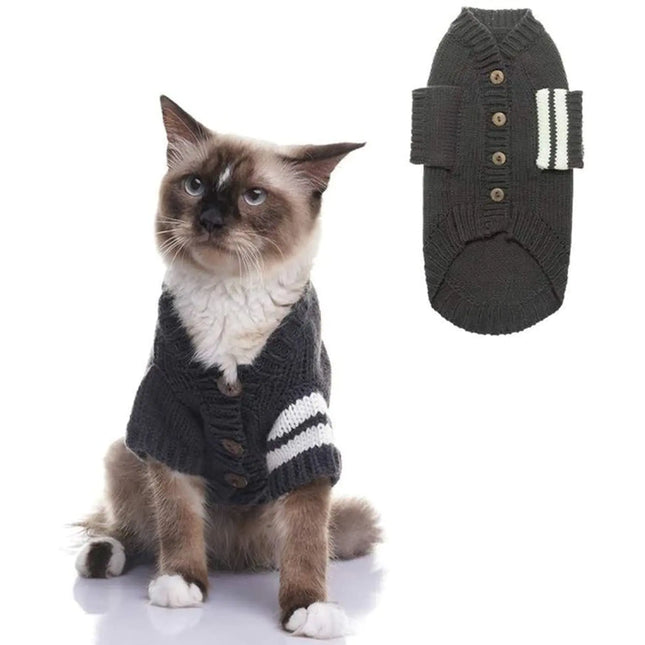 Classic Knit Cat Cardigan