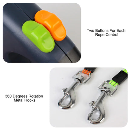 Dual Retractable Dog Leash