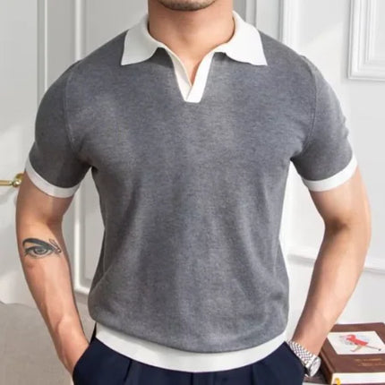 Summer Knit Polo Shirt