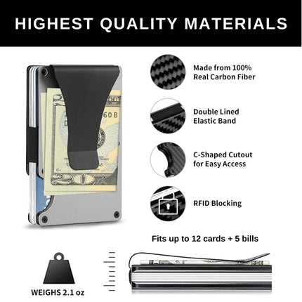 Slim Carbon Fiber Wallet for Men