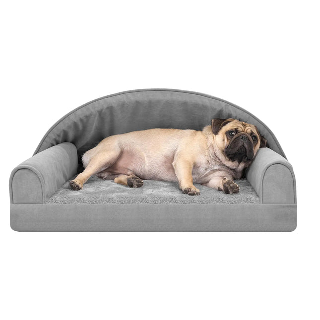 Memory Foam Pet Bed with Canopy